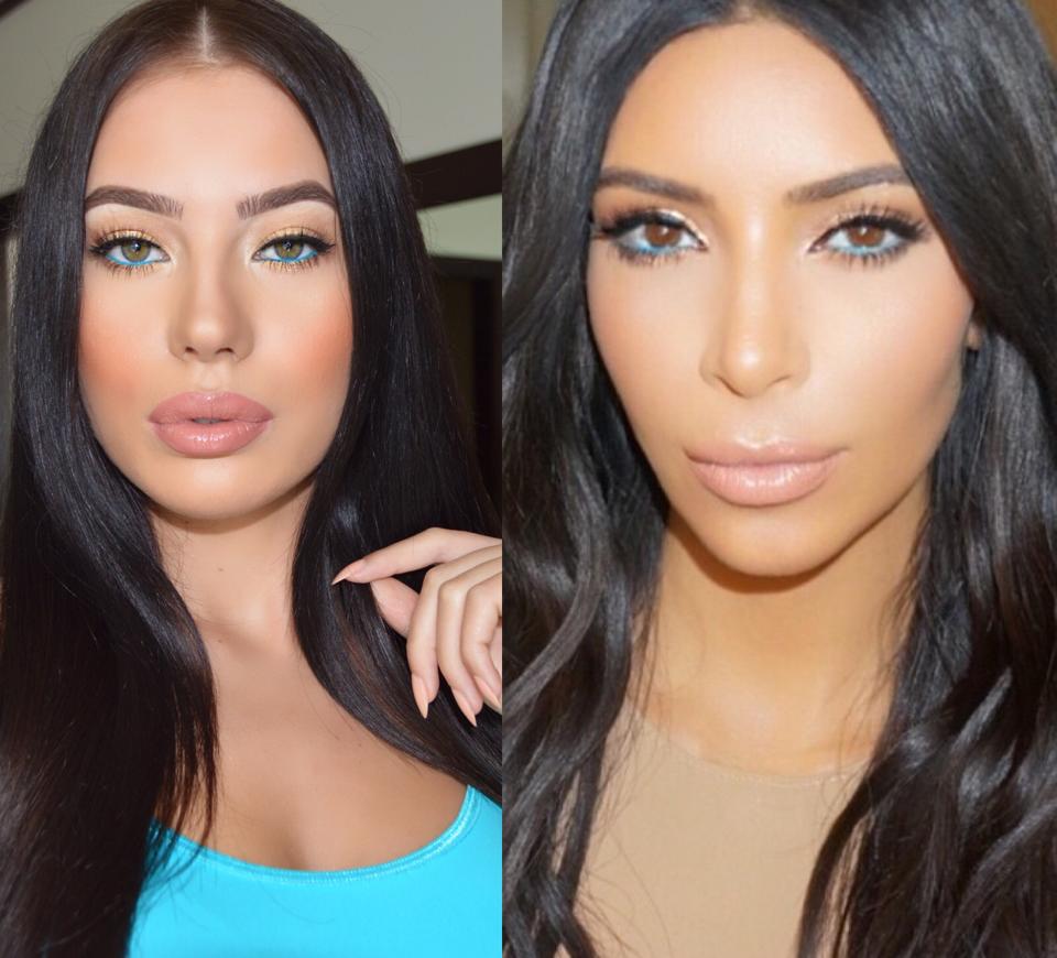 Kim Kardashian Inspired Makeup - Turquoise Waterline | LAURA BADURA
