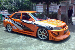 MODIFIKASI MOBIL SEDAN LANCER KEREN (+GAMBAR)