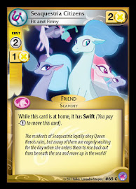 My Little Pony Seaquestria Citizens, Fit and Finny Seaquestria and Beyond CCG Card