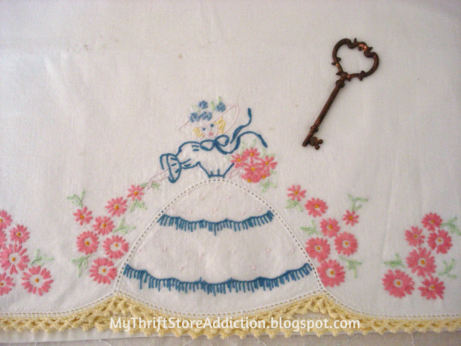 Vintage pillow case