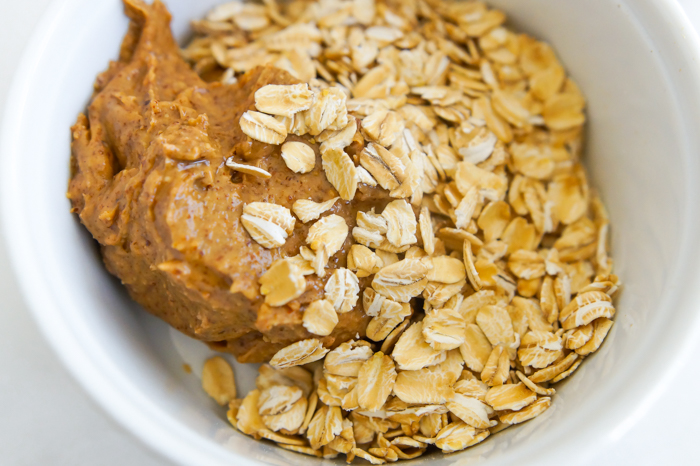 almond butter and oats for energy balls