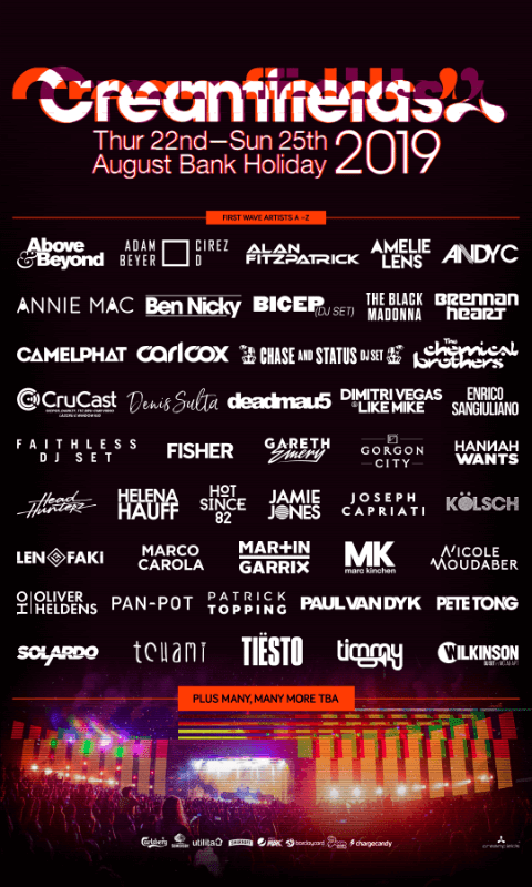 creamfields 2019 festival tickets and lineup