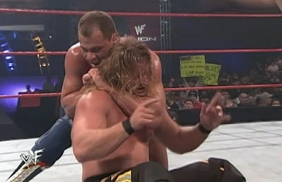WWE / WWF Rebellion 2001 - Kurt Angle challenged Chris Jericho for the WCW title