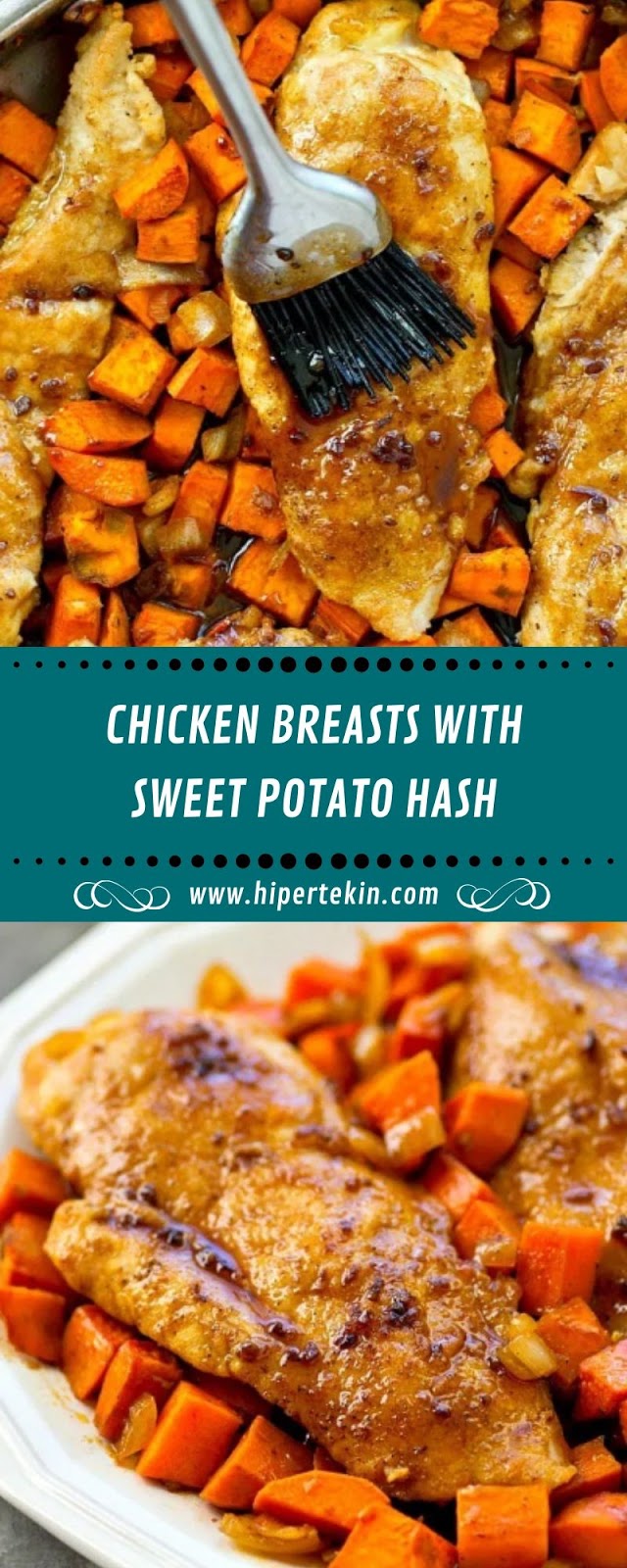CHICKEN BREASTS WITH SWEET POTATO HASH
