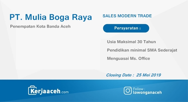 Gaji pt mulia boga raya