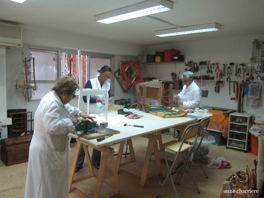 www.annecharriere.com, experiencia en taller restauralo, beatriz moreno, madrid, 
