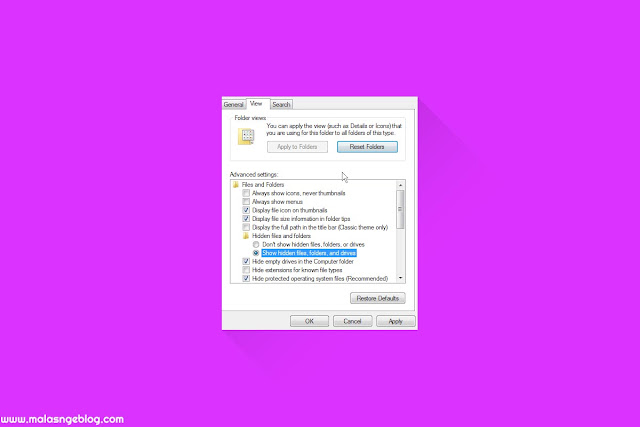 Cara Menampilkan Hidden File di Windows 7 