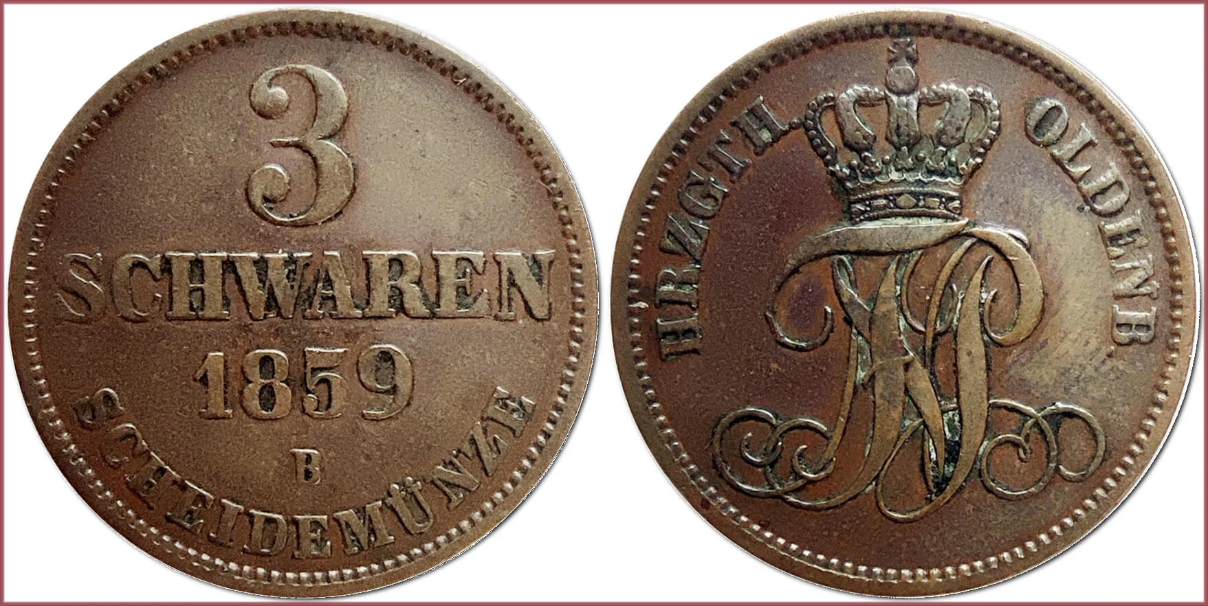 3 schwaren, 1859: Grand Duchy of Oldenburg