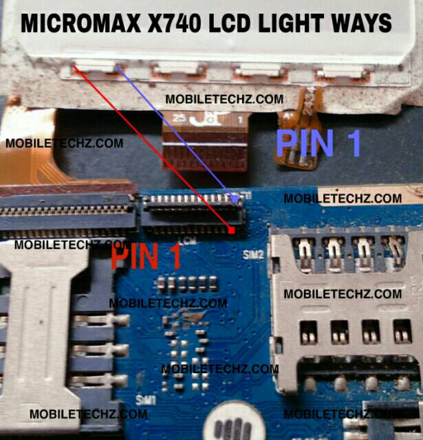 Micromax-x740-lcd-light-ways