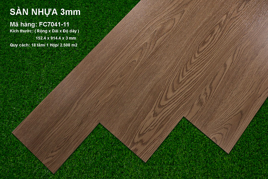 Sàn nhựa vân gỗ 3mm dán keo | DÁN TƯỜNG ĐỨC AN
