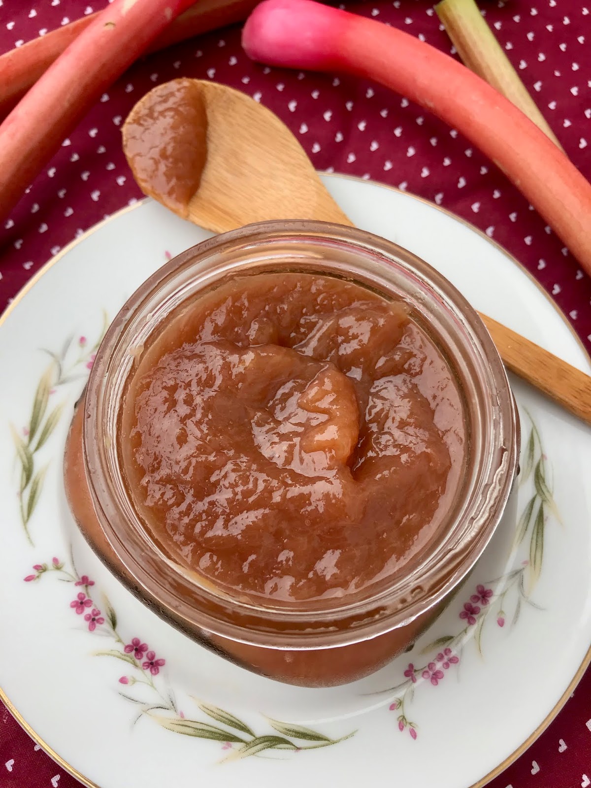 Savory Moments Small batch rhubarb jam