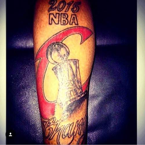 Cavaliers Fan Has ‘2015 NBA Champs’ Tattoo Updated!!