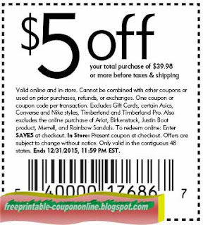shoe carnival coupon $5 off
