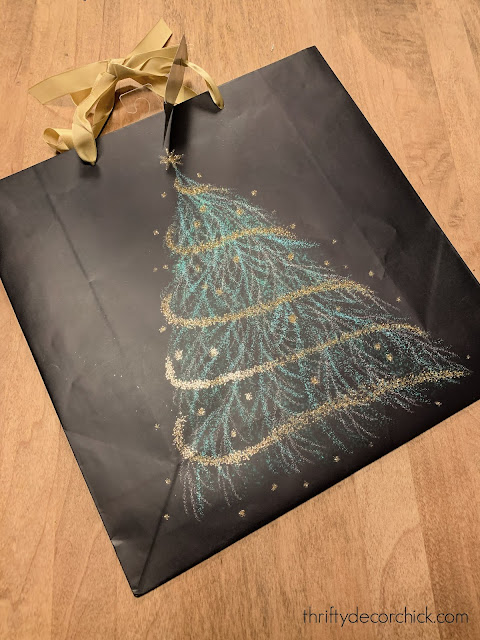 Christmas bag art