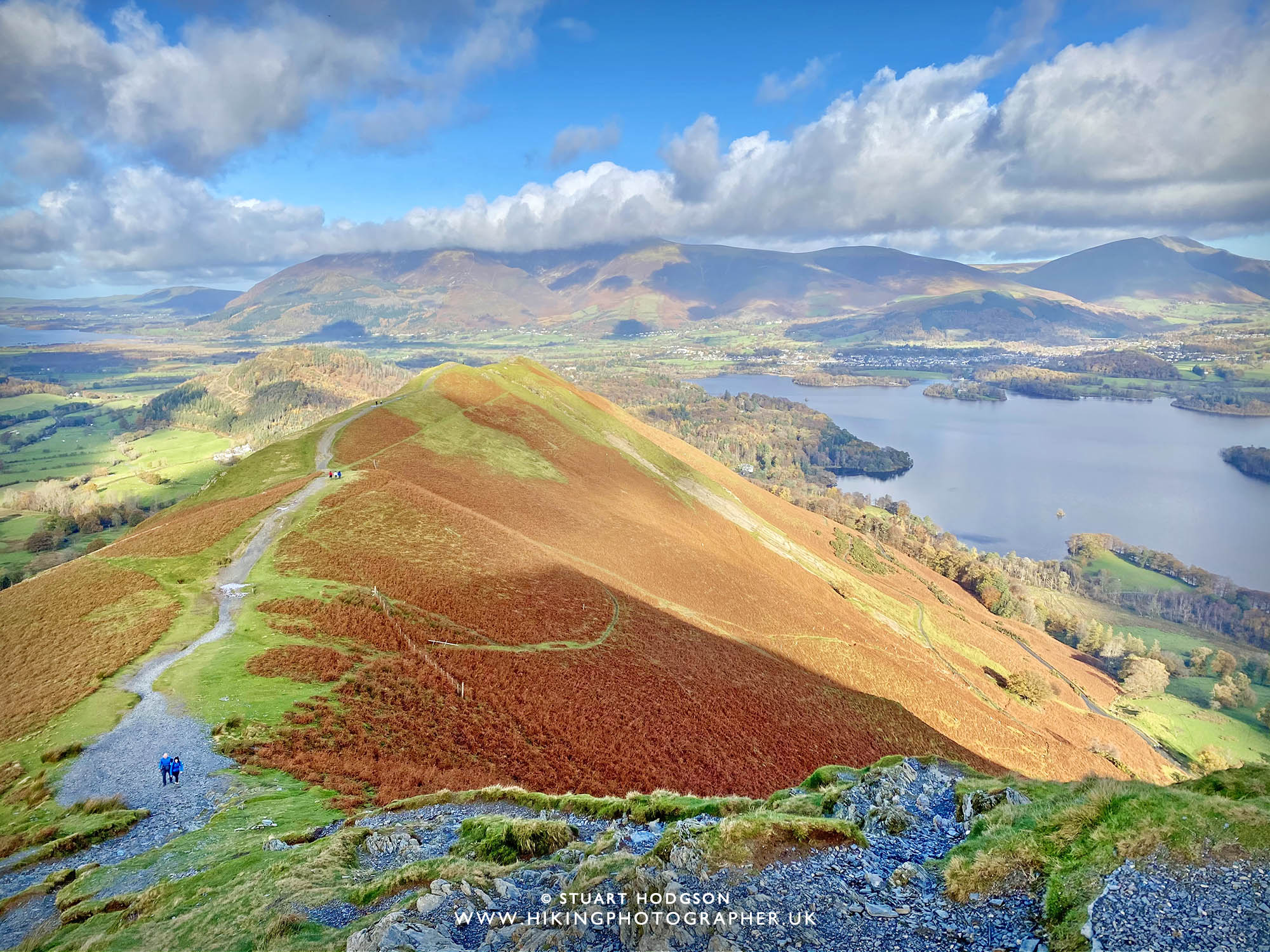Catbells walk view cat bells keswick Lake District best route map how high summit