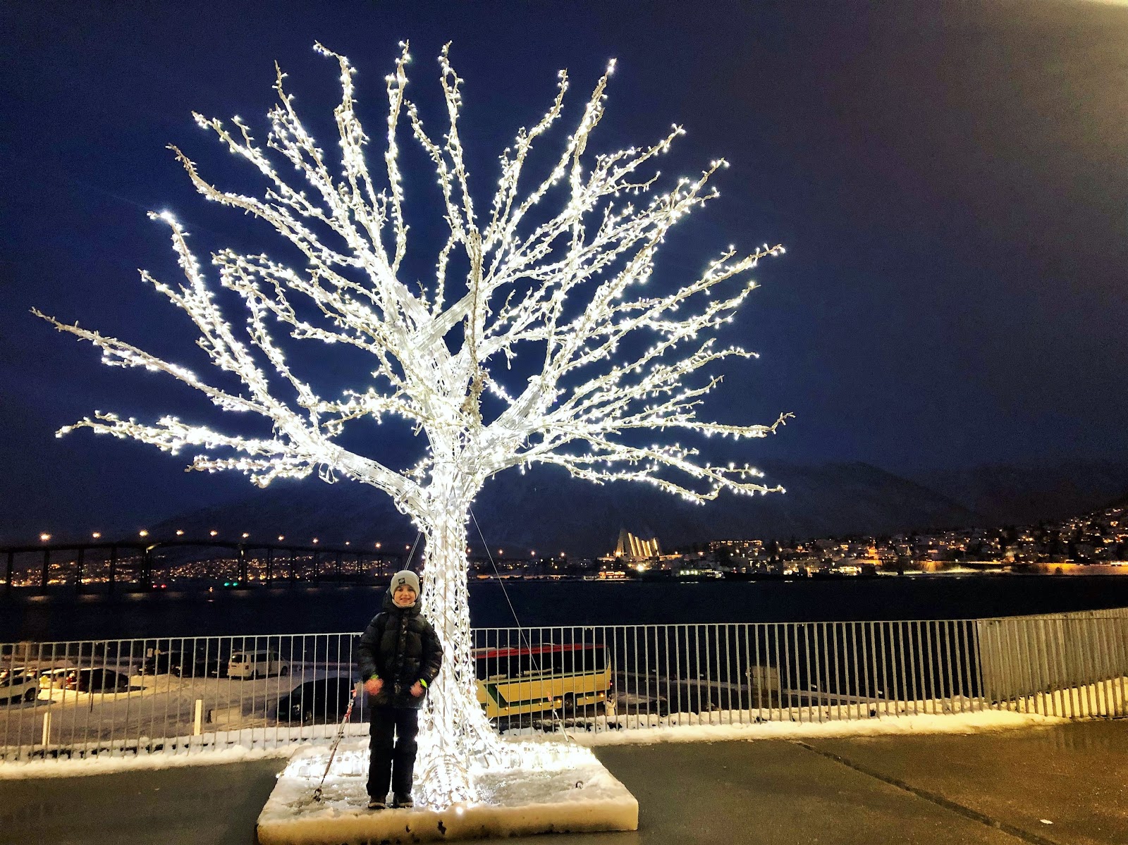 Tromso Im Winter Norwegen Seilbahn Fjellheisen