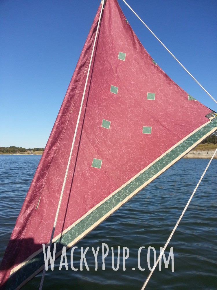 Wacky Pup How To Sew Your Own Kayak Sail For Any Diy