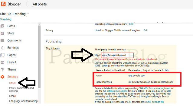 blogger basic setting blogger basic setting, pathaks blog, anil pathak blog