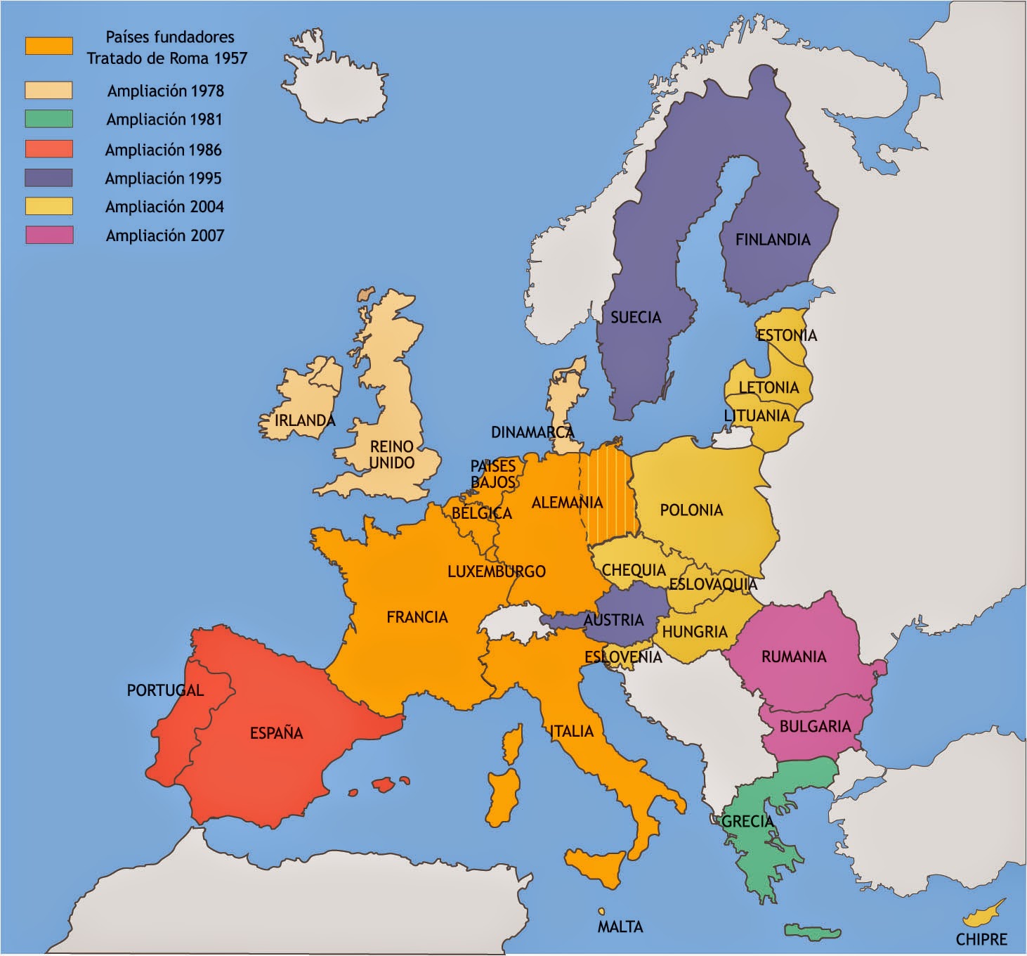 El blog de Marta: PAÍSES DE LA UNIÓN EUROPEA QUE NO USAN EL EURO