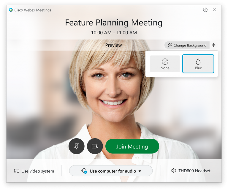 ex Meetings June 2020 Update Transcriptions, Background Blur and