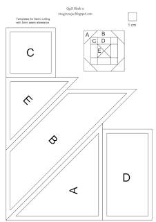 Imaginesque: Quilt Block 12: Pattern and Template