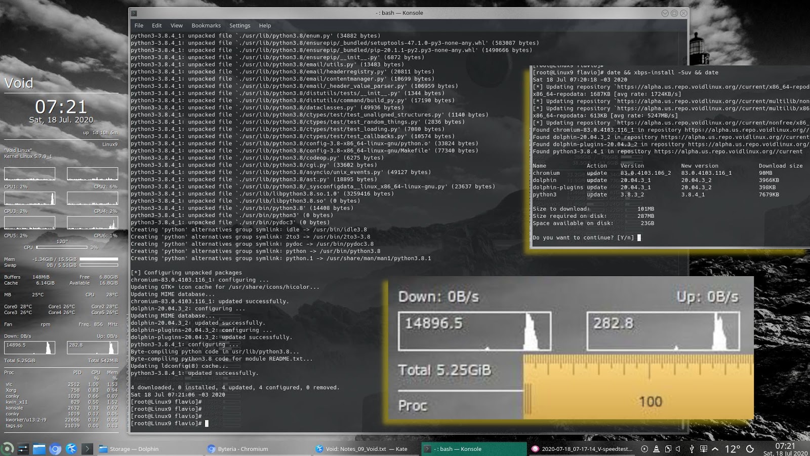 Byteria: Void Linux + KDE Plasma (UEFI-GPT)