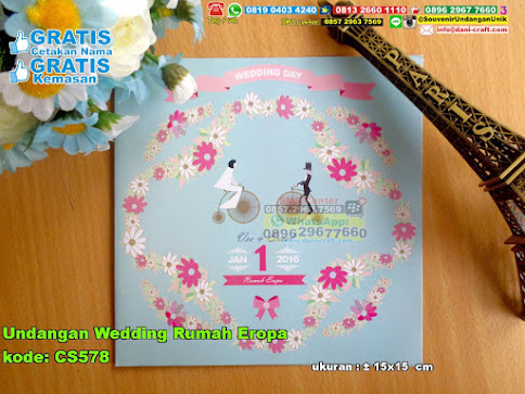 Undangan Wedding Rumah Eropa