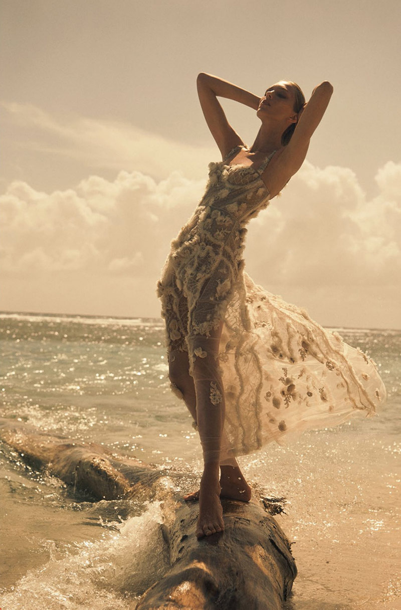 Fashion Editorial: Anja Rubik by Lachlan Bailey for Vogue Paris April 2018