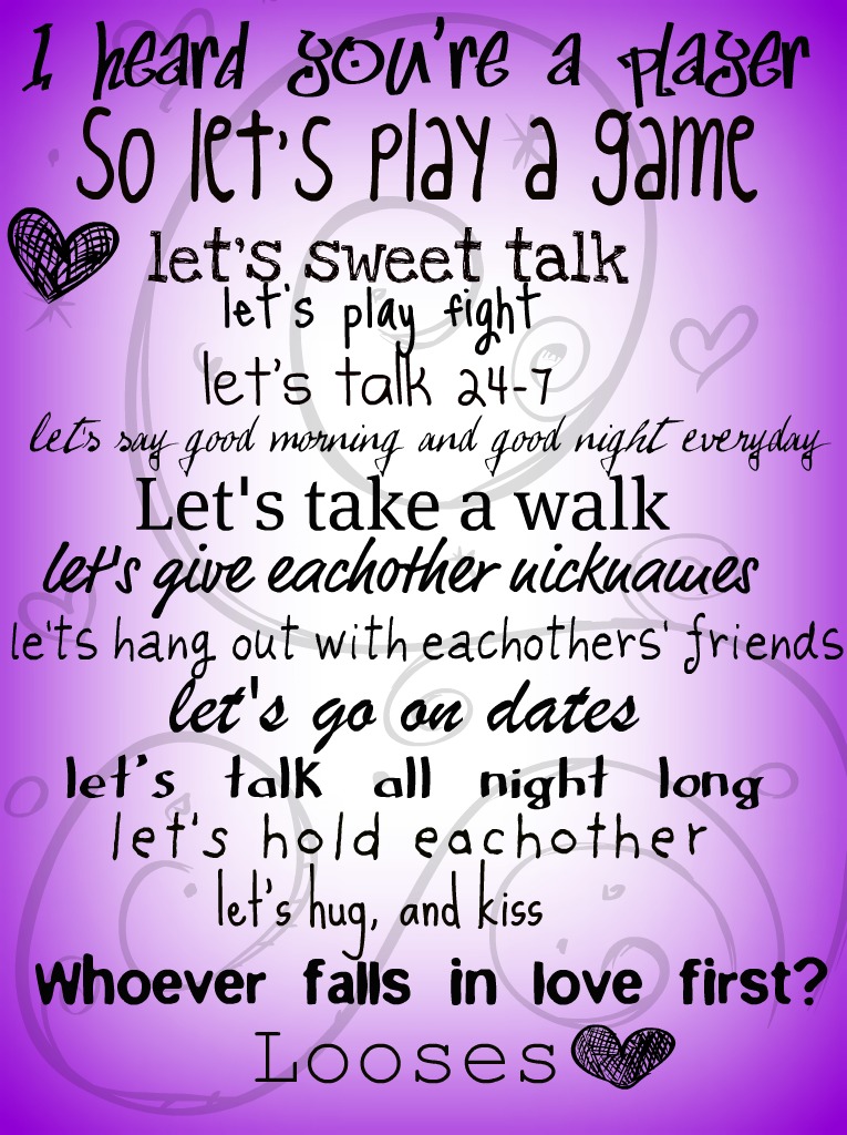 ☆Quotes From A Crazy Girl☆: I Heard You're A Player