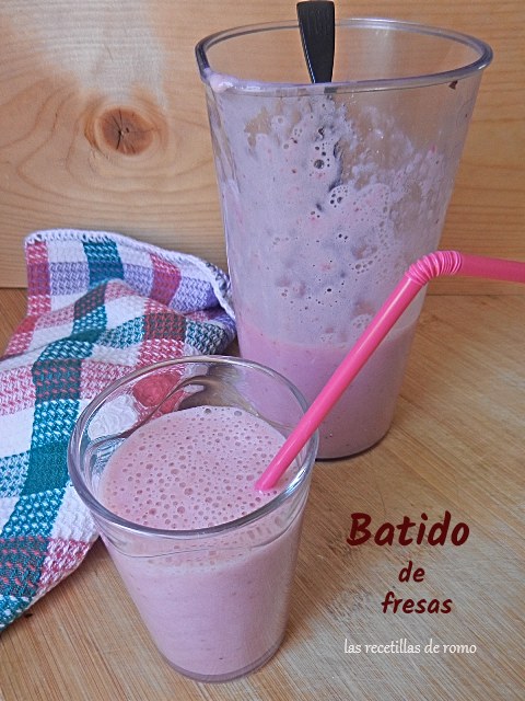 Batido de fresas