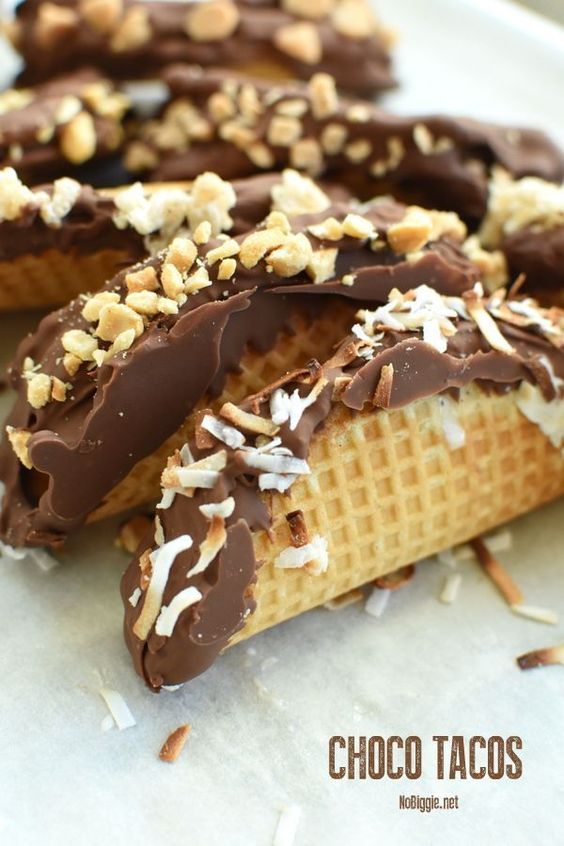 Sweet Allie B's: Choco Taco frozen dessert delight.