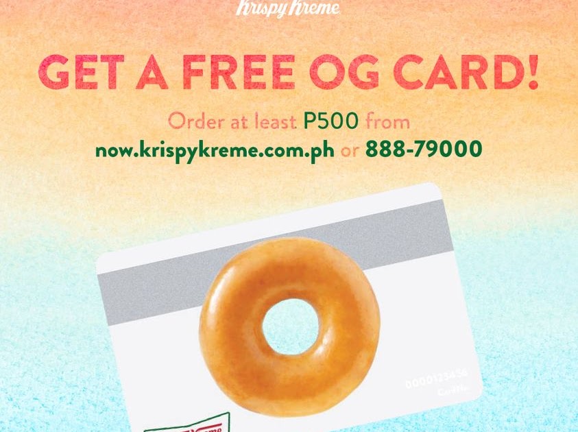 Manila Shopper Krispy Kreme FREE OG Card Promo