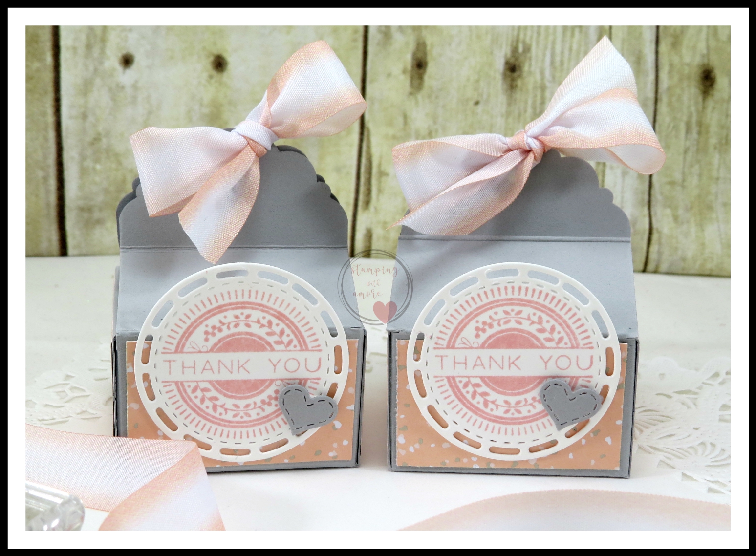 Stampingwithamore Delightful Thank You Mini Treat Box