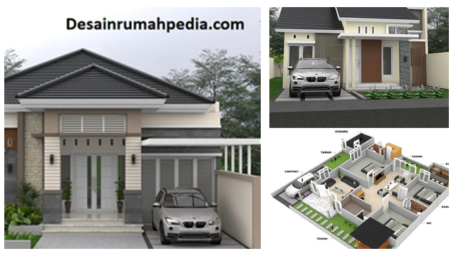 7 Desain Rumah Minimalis 3 Kamar Komplit dengan Ukurannya