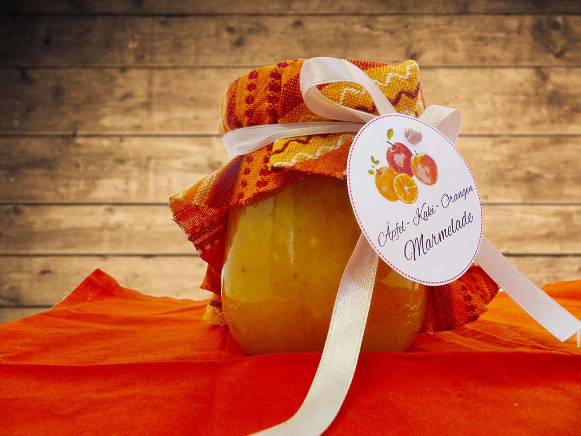 inser Kuchlbiachl: Apfel-Kaki-Orangen Marmelade