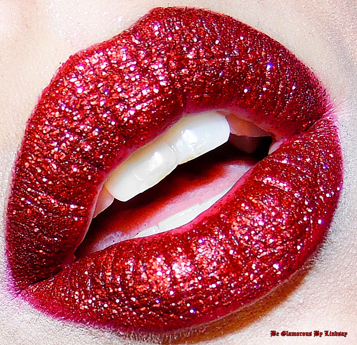Be Glamorous By Lindsay Day 11 Glitter Lips AF