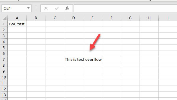 วิธีแก้ไขข้อความล้นใน Microsoft Excel
