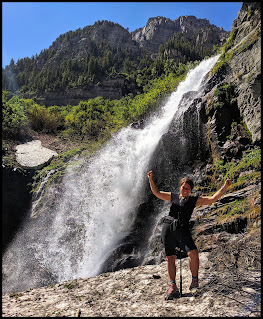 Me in Front of the Upper of Timpanogas Waterfall