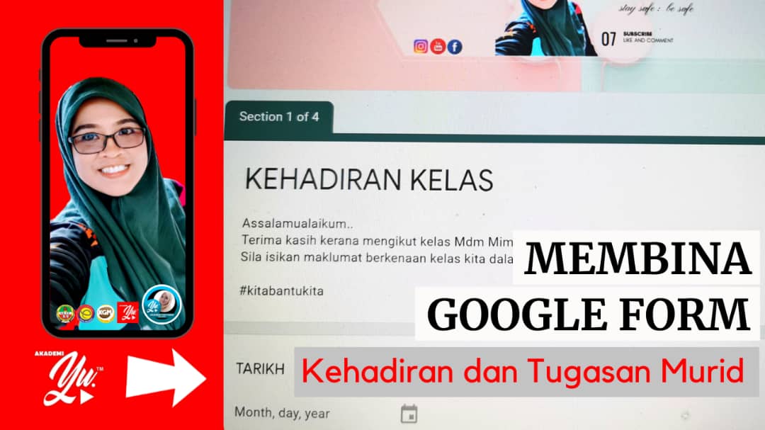 TUTORIAL MEMBUAT GOOGLE FORM KEHADIRAN DAN TUGASAN MURID - Akademi Youtuber