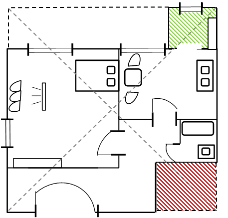 Jenny's Feng Shui: Feng Shui Bagua: missing spaces and corners