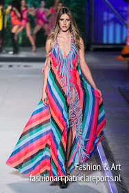 BSB Fashion Madwalk 2018 cheerful long dress with fringes
