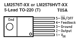 Step-Down (Buck) Switching Voltage Regulator dengan LM2576 / LM2576HV