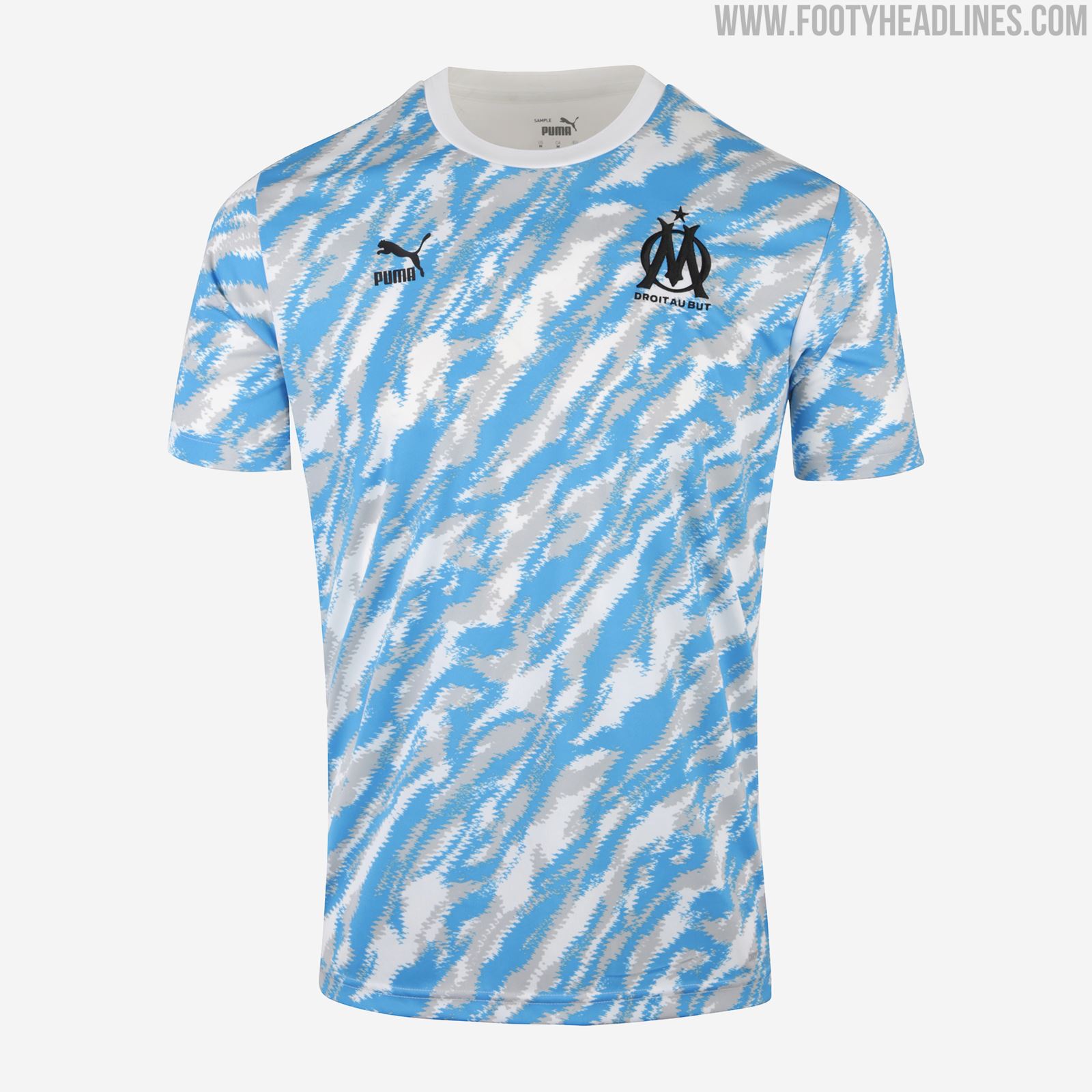 Olympique De Marseille Flaggen Set - 3x Offizielle Fahnen 40x45cm Polyester