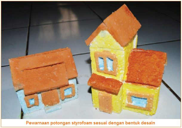 Contoh dan Gambar Proses Pembuatan Konstruksi Miniatur Rumah