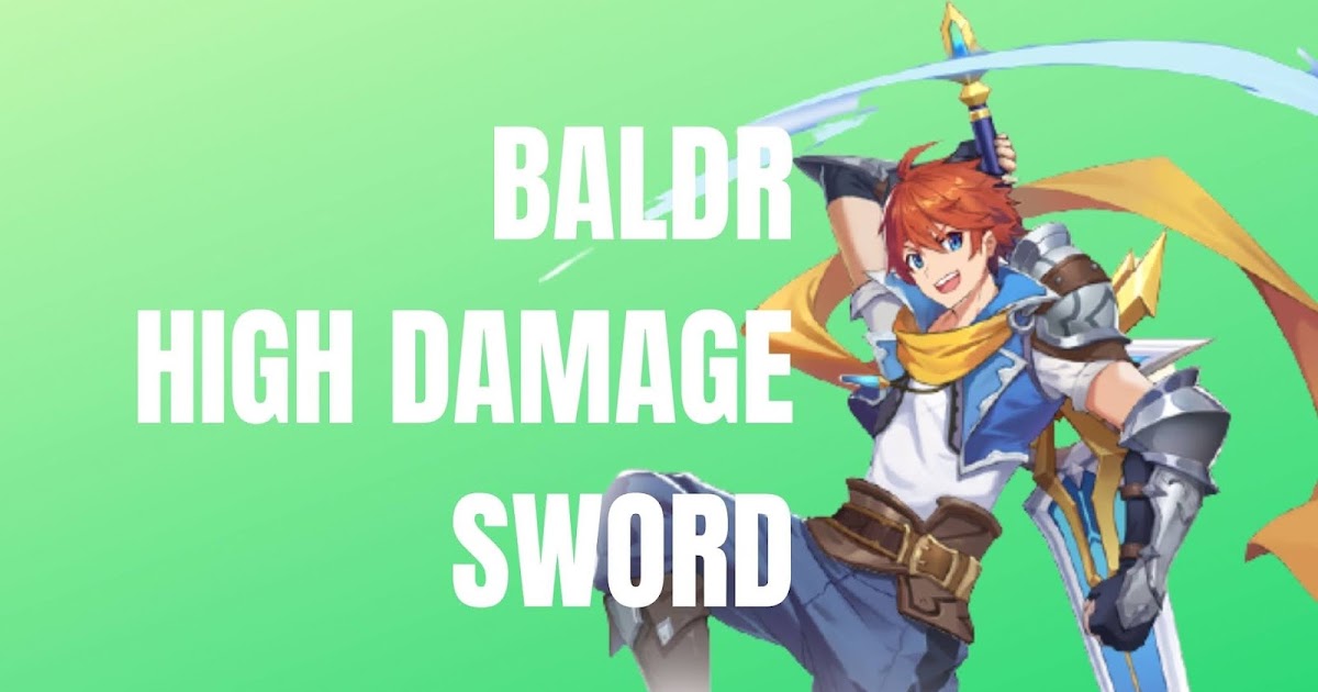 Baldr Combo Build High Damage Sword Ultimate