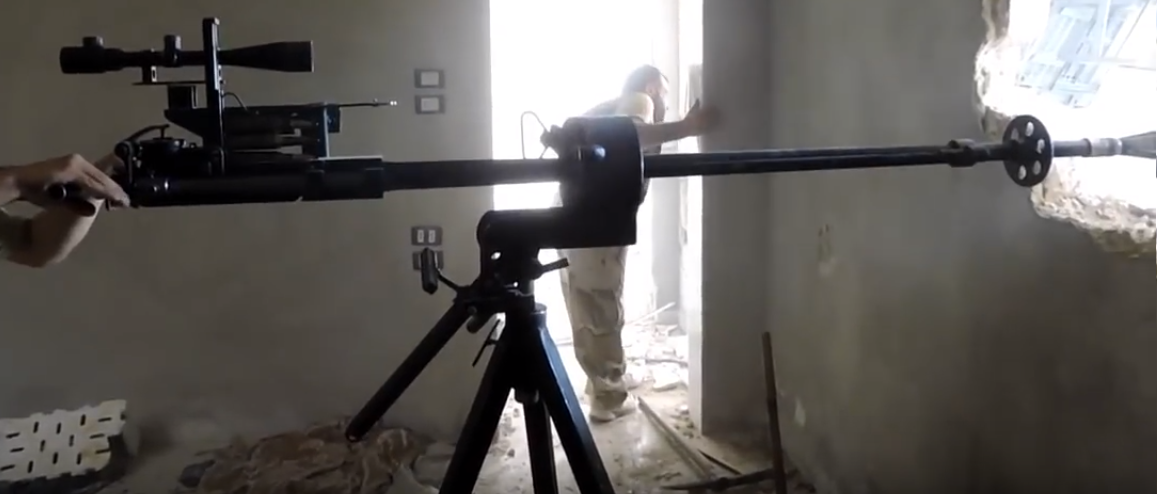 WARFARE Blog: GALERIA: Fuzil sniper anti-material improvisado na Síria