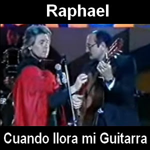 Raphael - Cuando llora mi Guitarra Letra y acordes de guitarra y piano