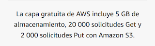 Información S3 en Capa Gratuita