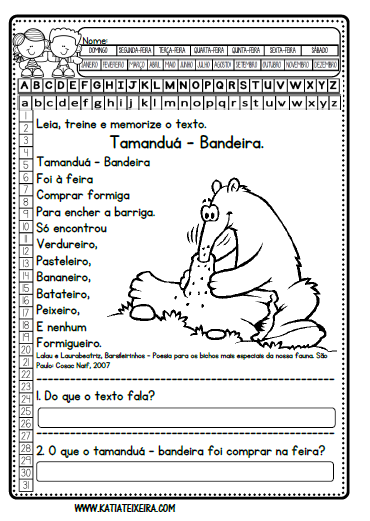 Sequência didática 2º ano