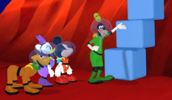 MICKEY MOUSE: Hmm. We have giant building blocks and the carpet